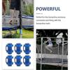 6 Pièces Accessoires de Trampoline Pièces de Tige de Trampoline Accessoires de Poteau de Trampoline Bouchons de Filet de Trampoline Bouchons en Plastique pour Poteaux de Trampoline - Pjun