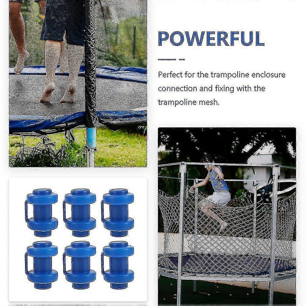 6 Pièces Accessoires de Trampoline Pièces de Tige de Trampoline Accessoires de Poteau de Trampoline Bouchons de Filet de Trampoline Bouchons en Plastique pour Poteaux de Trampoline - Pjun