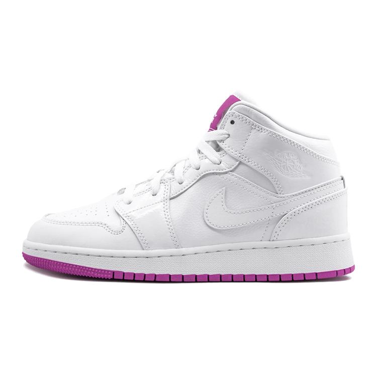 

New Air Jordan 1 Mid Fuchsia GS 555112-100 37.5