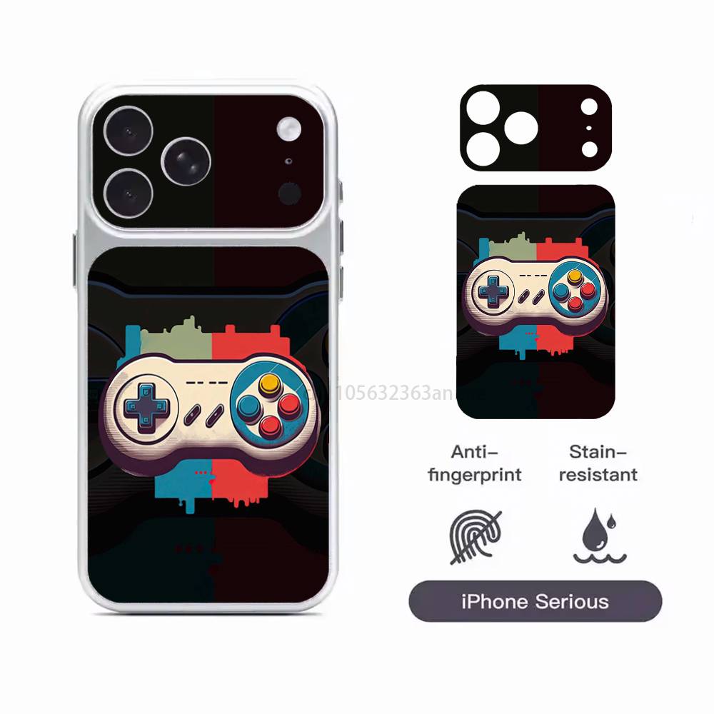 Game Console Gamepad Protective Sticker for iPhone 17 Pro 17 ProMax Full Body Back Cover Decal Skin