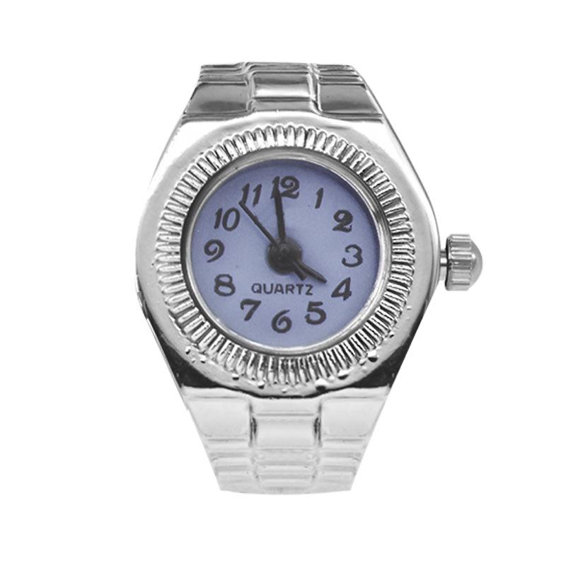 Montre Bague Rétro Terreuse Disco Quartz - Unisexe Adorable Design Diamants Entiers