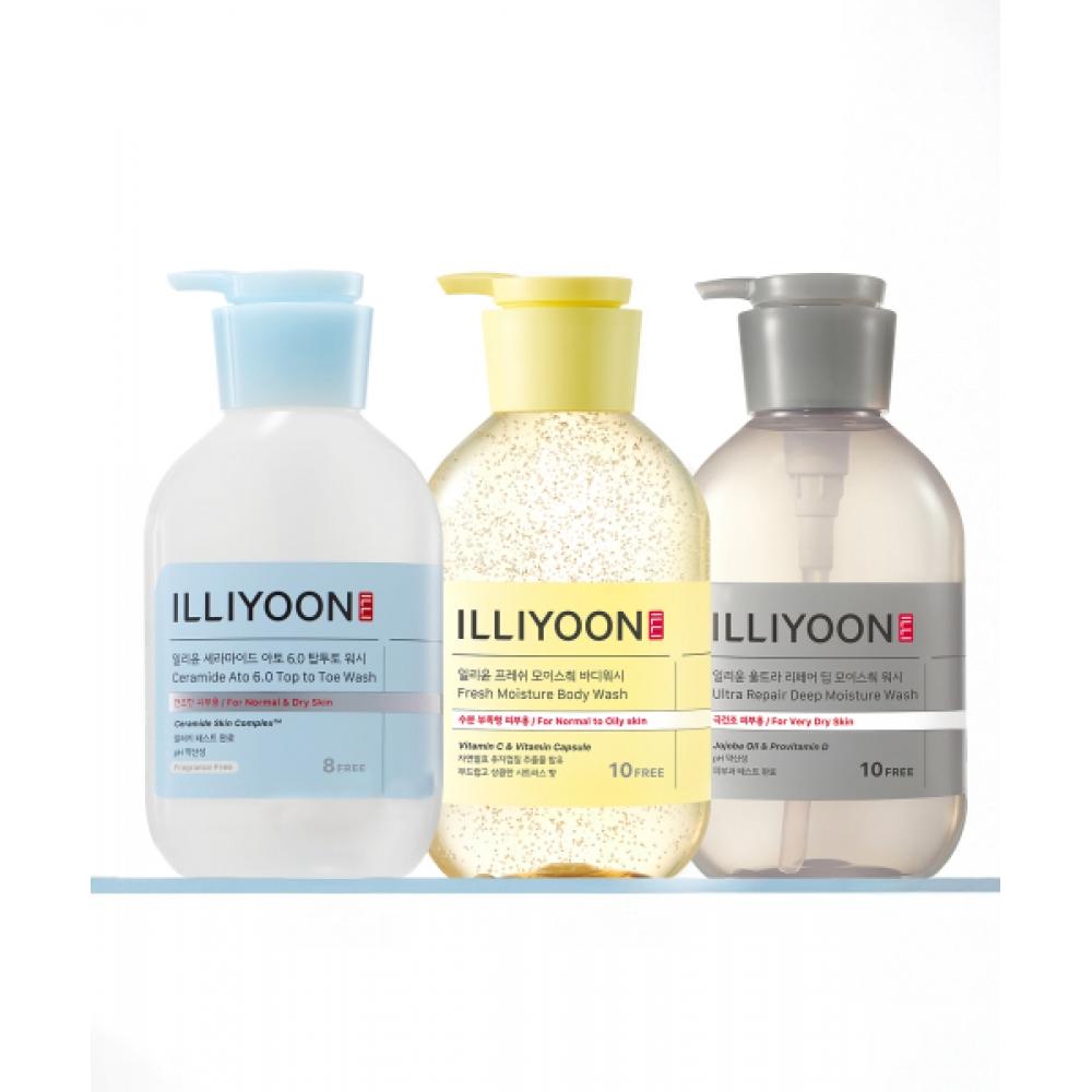 Illiyoon Body Wash 500ml 2pcs  Option 02 Ultra Repair Moisture Cleanser 500ml x 2