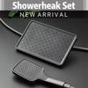 Wall-mounted High-pressure Shower System Four-in-one Square Piano Key Shower Set Bathroom Stainless Steel Water Heater