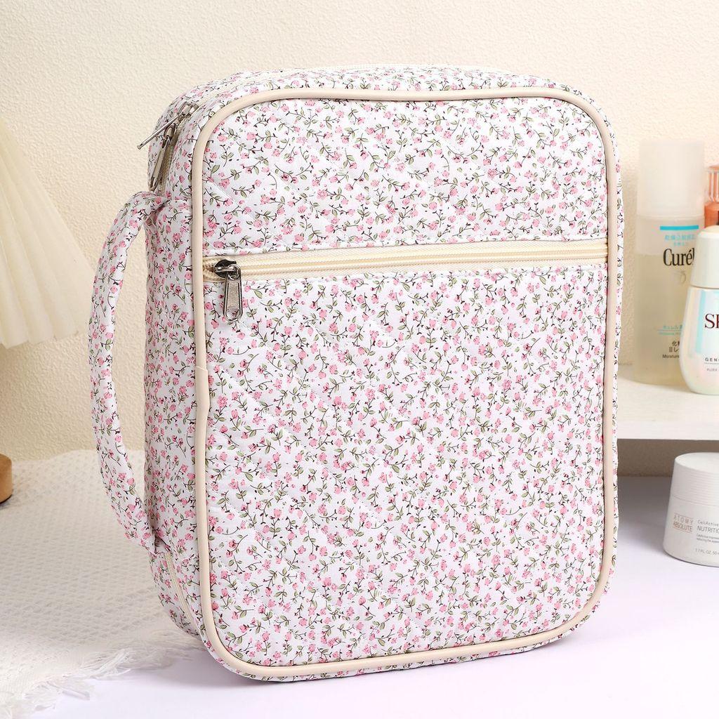 Cube Storage Bag With Multicompartment Cotton Material For Travel And Organizing