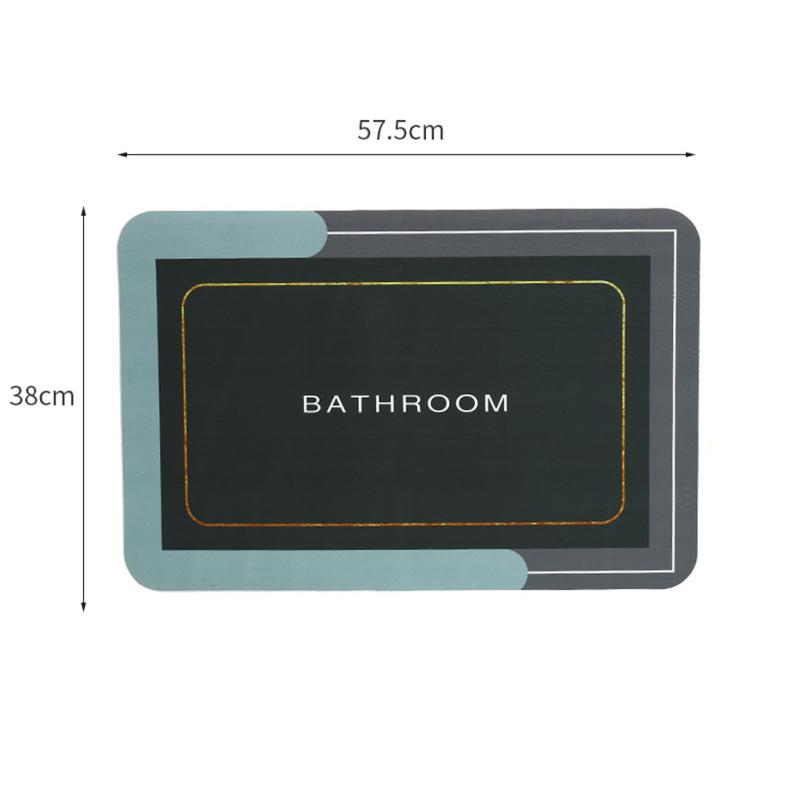 Badezimmer Diatomeenerde Bodenmatte Rutschfest Super Saugfähig Schnell Trocknend Badematten Teppich für Eingang