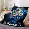 Soccer Player Action Blankets Flannel Printed Breathable Warm Throw Blanket for Home Office Bedspreads 0708a147