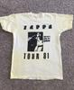 Vtg Frank Zappa 1981 Tour Cotton White Full Size Unisex Tee Shirt AG334 Unisex T-Shirt