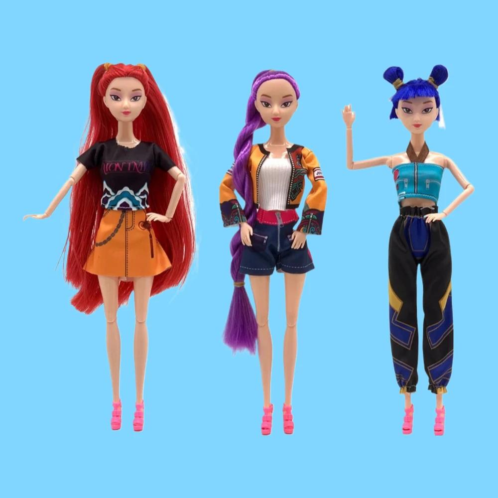 %_@ Neue Dämonenjäger Actionfigur Spielzeug Rumi Mira zoi KPop Dämonenjäger Charakter Vinylmaske Figur Fanclub Geburtstagsgeschenke_%