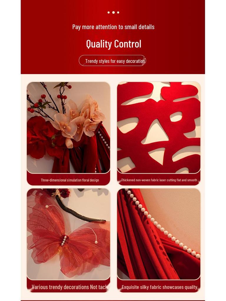 Conjunto de Decoração de Casamento: Decoração Lateral, Escadaria, Fundo de Parede, Quarto Lateral Masculino e Layout do Pátio