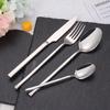 20/24/28 Pieces Sliver Tableware Stainless Steel Western Cutlery Sliverware Mirror Dinner Set Knife Spoon Fork Kitchen Utensils