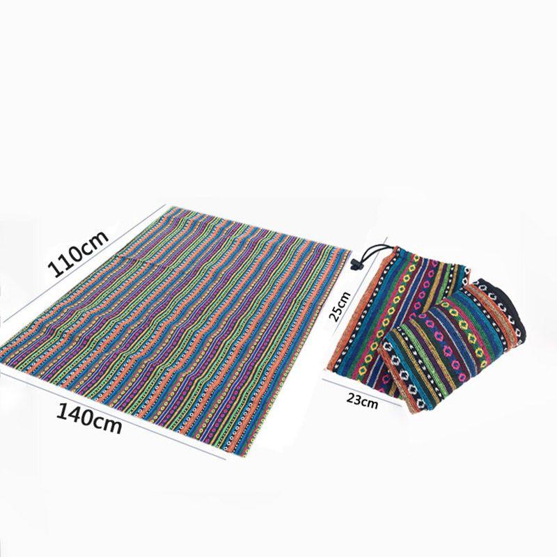 Premium Abstract Outdoor Picnic Tablecloth With Tribal Native American Print 43 X 55 Inches