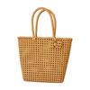 Woven Handbag with Braided Handles Round Handle Purse Fashionable