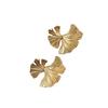 Delicate Ginkgos Leaf Earrings Alloy Fashion Accessories Party Wedding Ear Studs Suitable for Casual or Formal Occasions