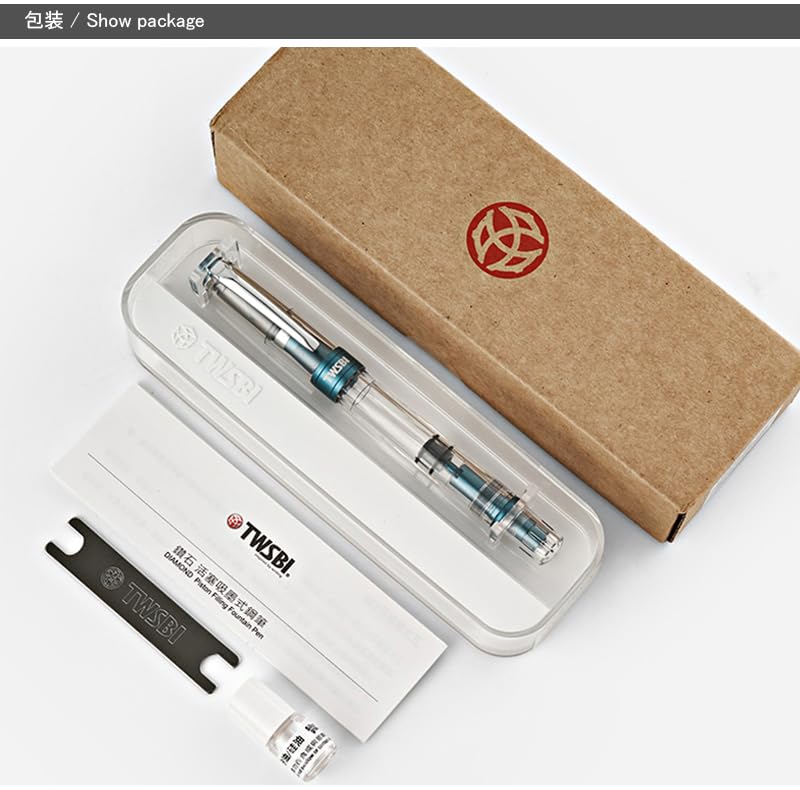 TWSBI Diamond 580 ALR Fountain Pen, Black, Extra Fine Nib, EF, TW100771