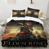 E-Elden R-Ringes Classic Game Duvet Cover Pillowcase 2/3piece Teens King Queen Double Full Twin Single Size For Kids Bedding Set