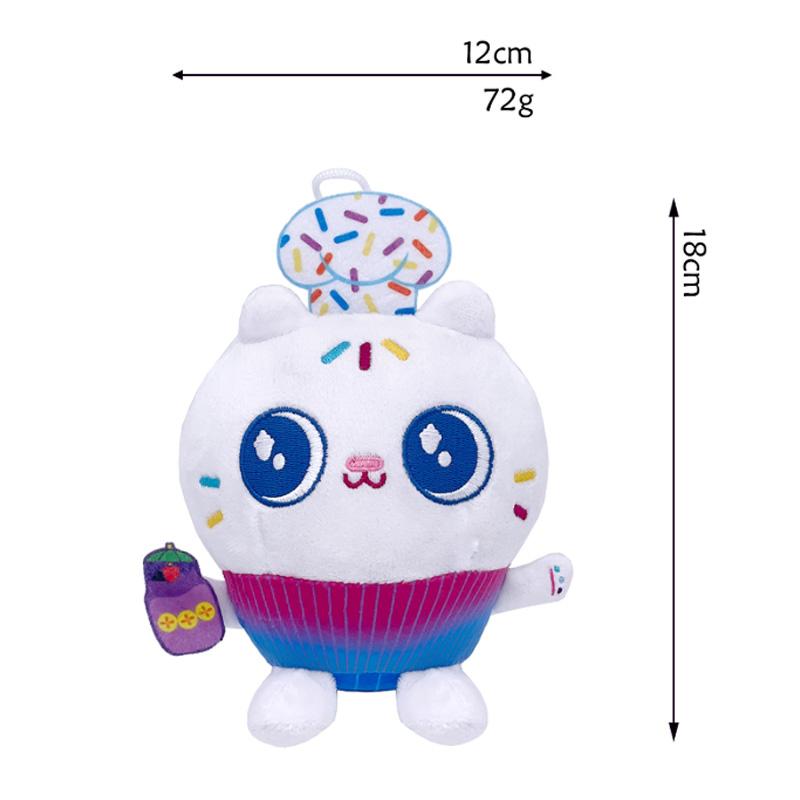 20-30cm Gabby Doll House Plush Toy Backpack Cat Cake Cat Mermaid Stuffed Animal Plushie Gbay Sticker for Kid Chrismas Gift