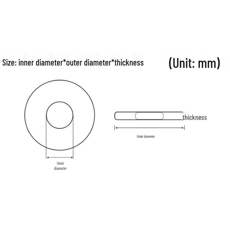 Galvanized Metal Flat Washer - Thin, Thickened, Enlarged Edge, Round, Sizes M3 to M10