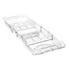 Expandable Bathtub Tray Caddy Strong Load-bearing Non-Slip Foldable Design Transparent Bath Accessories Bath Table Tub Tray