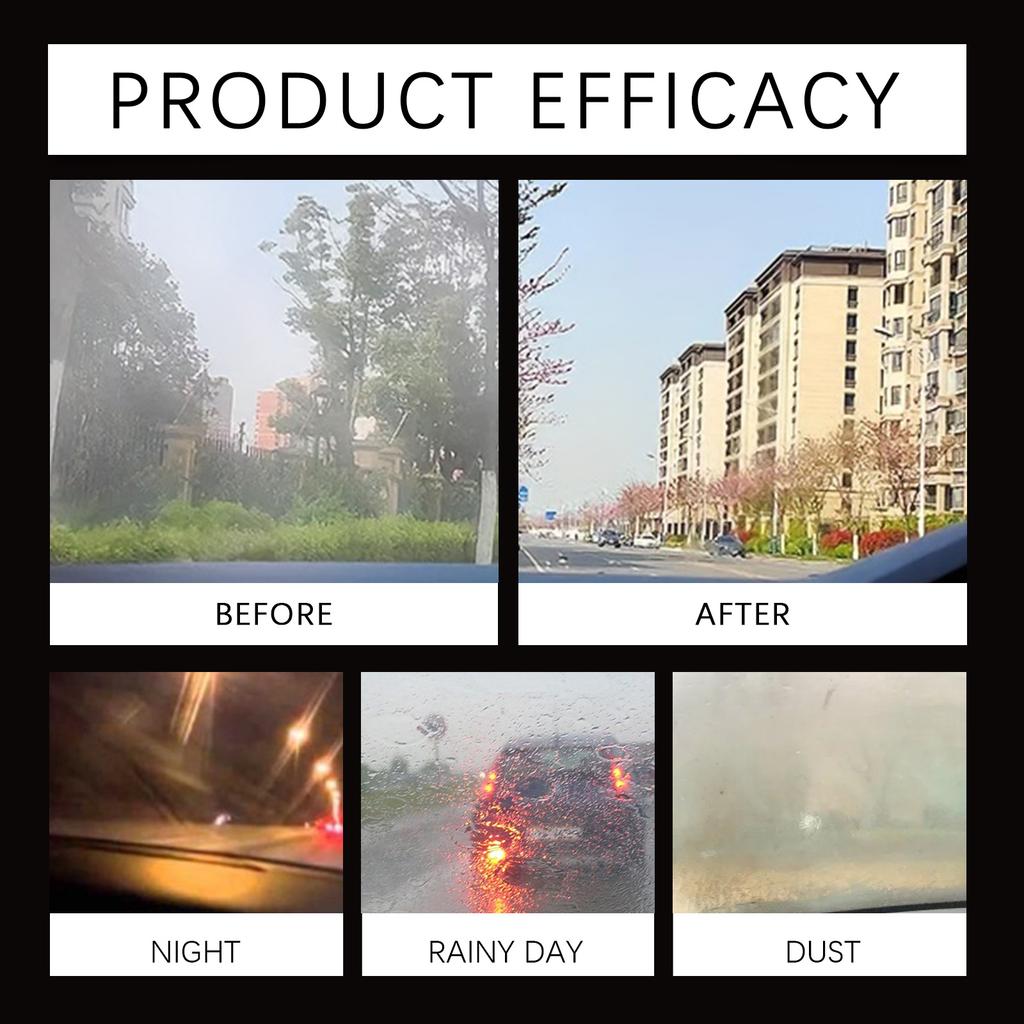 Glass Polishing Paste High Gloss Oil Film Remover for Auto Windshield Home Windows Safe Formula Long Lasting Shine Cleaner