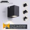 Waterproof Double Head Outdoor Wall Light for Balcony, Terrace, Garden, Doorway, and Aisle - Modern Minimalist Design