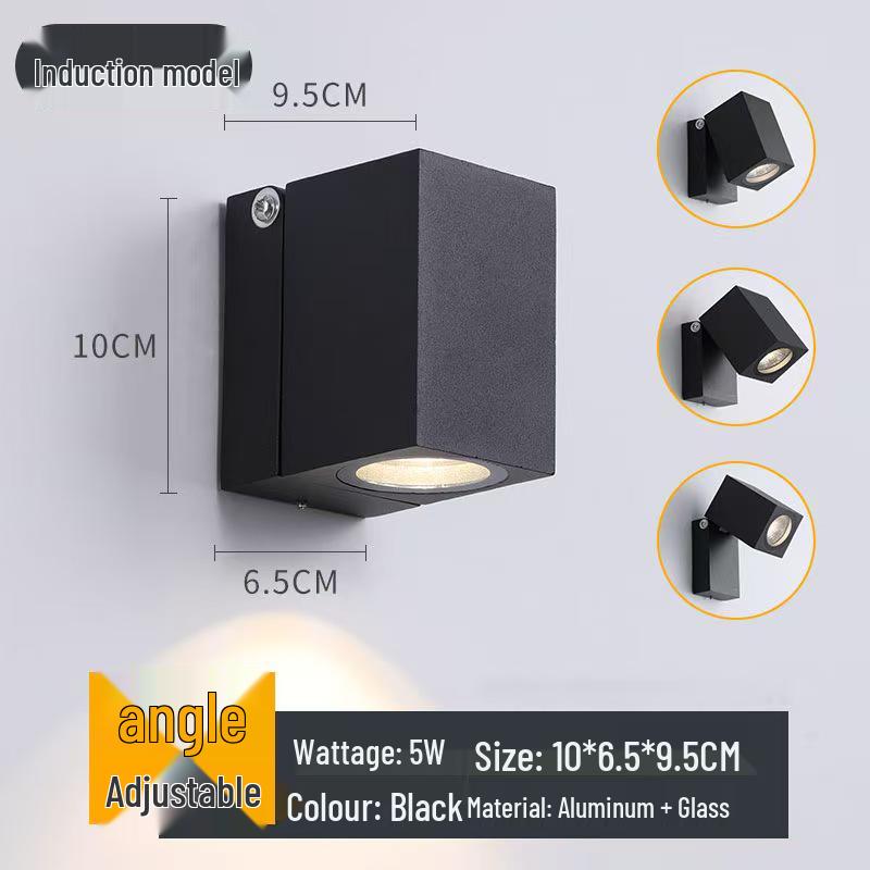 Waterproof Double Head Outdoor Wall Light for Balcony, Terrace, Garden, Doorway, and Aisle - Modern Minimalist Design