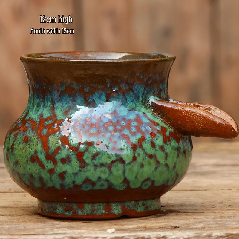 Vintage Ceramic Fish Tank Water Feature with Filtration & Oxygenation for Courtyard Landscaping and Hotel Décor