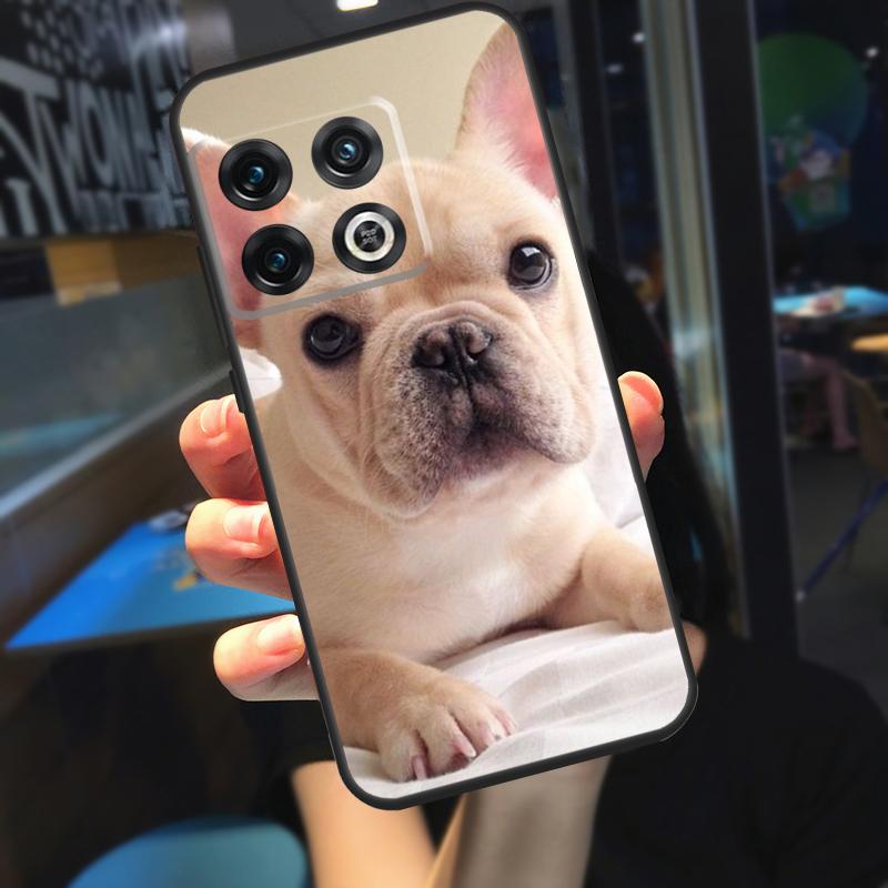 French Bulldog Funda For OnePlus 10T 8T 9RT 12 13 13R 11 9 10 Pro OnePlus Nord 4 CE 2 3 Lite N20 N30 Case