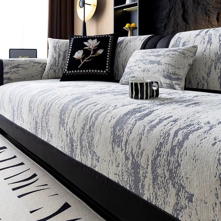 Französisches Retro-Sofakissen, Universelles rutschfestes Sitzkissen für alle Jahreszeiten, Fortgeschrittener Sinn, Kratzfest und schmutzabweisend, Sofasitzkissen