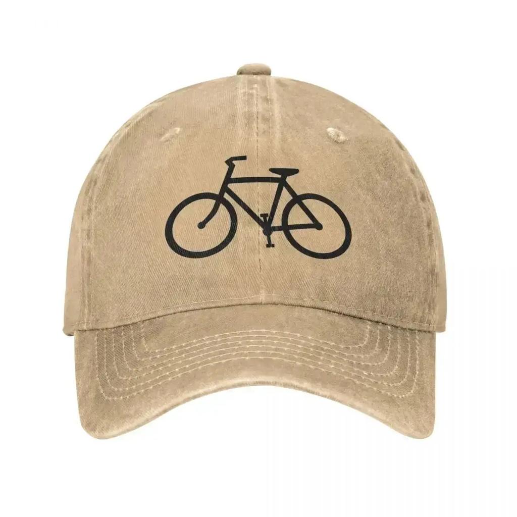 Bike Silhouette Washed Baseball Cap Trucker Hat Summer Men Women Casual Snapback Cap Outdoor Fishing