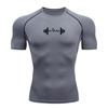 Men's Compression Shirt Gym Workout Sport Quick Dry Tight TShirts Outdoor Training Fitness Elasticity Tops Tee Summer Male
