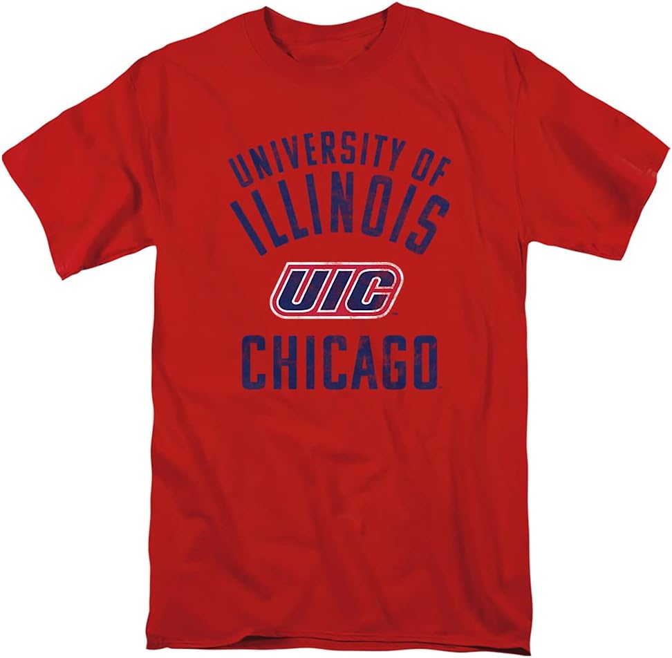 University of Illinois Chicago Official UIC Logo Unisex Adult T Shirt S разноцветный
