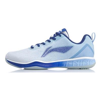 Li Ning Stoff Rutschfest Abriebfest Low-Top Sportliche Freizeitschuhe Neu Aurora Blau Herren Sneaker AYTP019-13