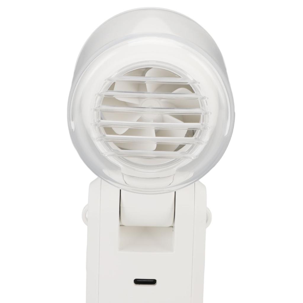 Handheld Turbo Fan 100 Gears High Speed Rechargeable Foldable Portable Cooling Fan with Lanyard