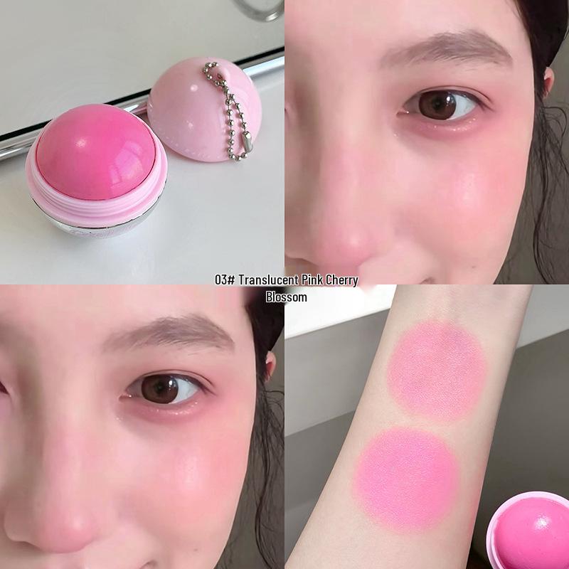 

Gege Bear Hydrating Blush Balls - Korean Style Enhancing Cream for Energetic Complexion Contouring.