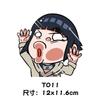 Naruto Peripheral Car Sticker Car Cartoon Adorable Anime Naruto Sasuke Kakashi Japanese Car Window 3D Sticker Great for Daily Use