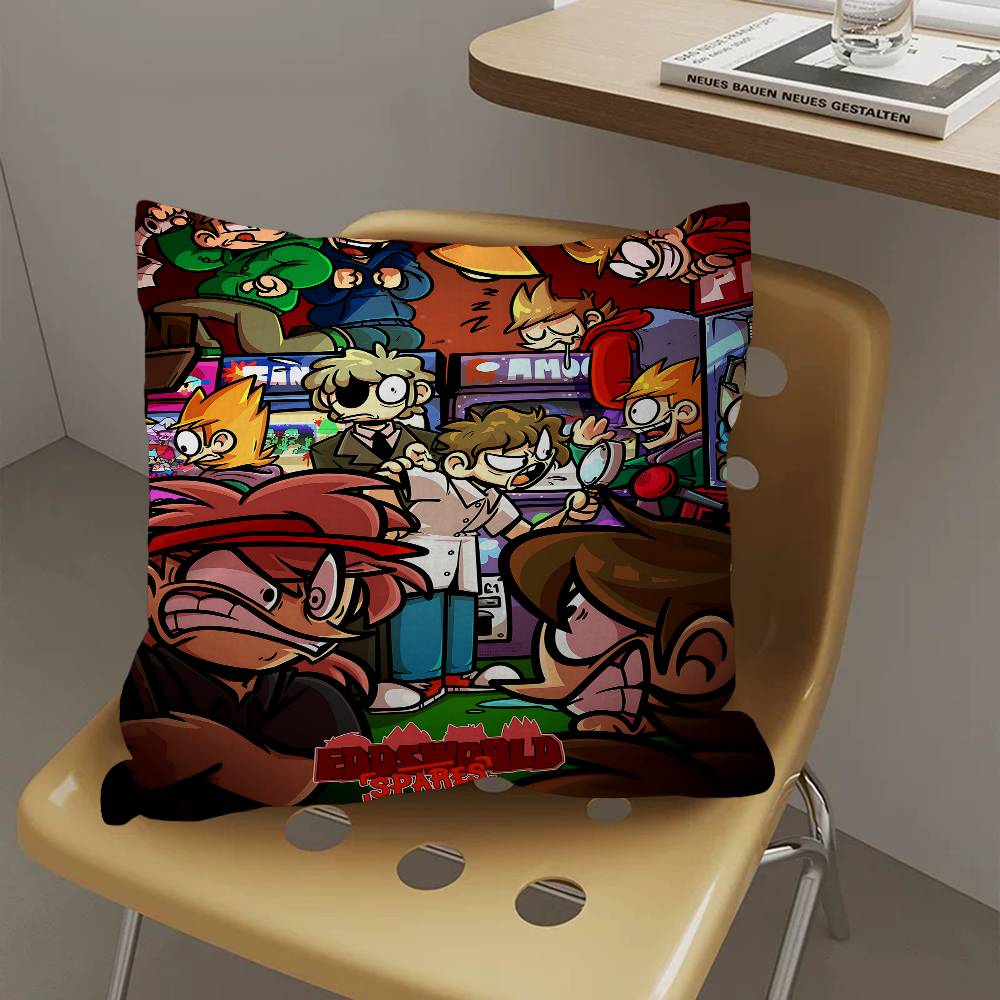 Animated Eddsworld Anime Lucky Dragon Pillow Cover Sofa Cushion Cover Home Room Decoration Children Gift