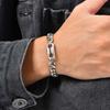 Stylish Charm Men's Bracelet,Stainless Steel Cuban Chain Wristband,Kpop Hiphop Jewelry Gift