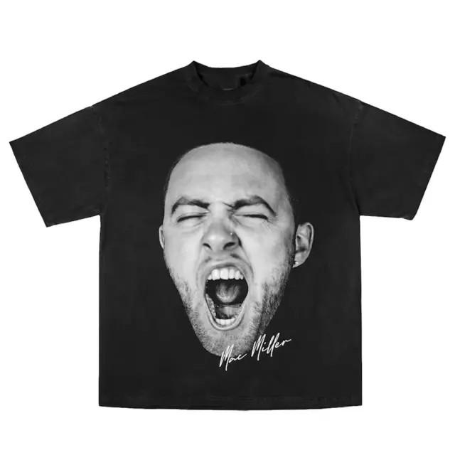 

Mac Miller Portrait Unisex Black Cotton TShirt All Size S345XL Unisex T-Shirt M