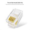 Shengwei RJ11 4P4C Gold-Plated Telephone Connectors (50-Pack)