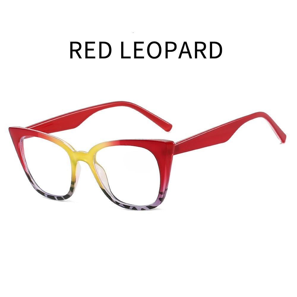 

2026 Large Square Frame Reading Glasses Women Men Fashionale Trendy Cat Eye Far Sight Eyeglasses Unisex Anti Blue Ray Glasses +4