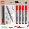 True Color Black Oil-Based Waterproof Marker Pen - Broad Tip, Fade-Resistant, Ideal for Construction and Logistics Marking