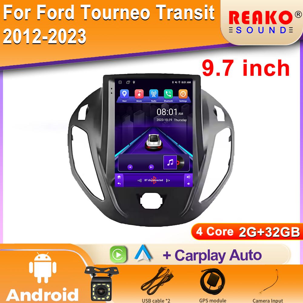 

Для Ford Tourneo Transit 2012-2023 автомобильный радиоприемник Android Auto GPS навигация головное устройство мультимедиа видеоплеер 5G WIFI 2din DVD 4 core 2GB+32GB carplay