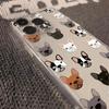 Süßes Französische Bulldogge Hundegesicht Muster Design Schutzhülle für iPhone 17 16 15 14 13 12 11 16E Serie Pro Max Plus