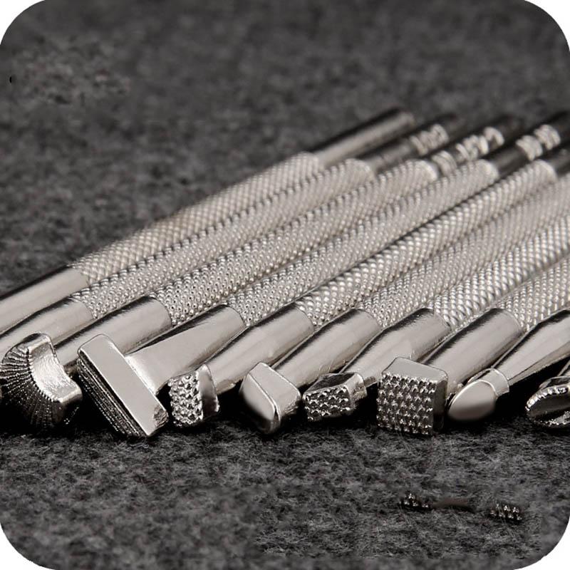Leather Carving Printing Manual DIY Leather Alloy Printing Tools Special Printing Tools for Carving and Knocking Flowers K536