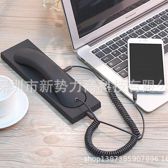 Retro Creative Mobile Phone & Computer Voice Headset Microphone in Landline Style