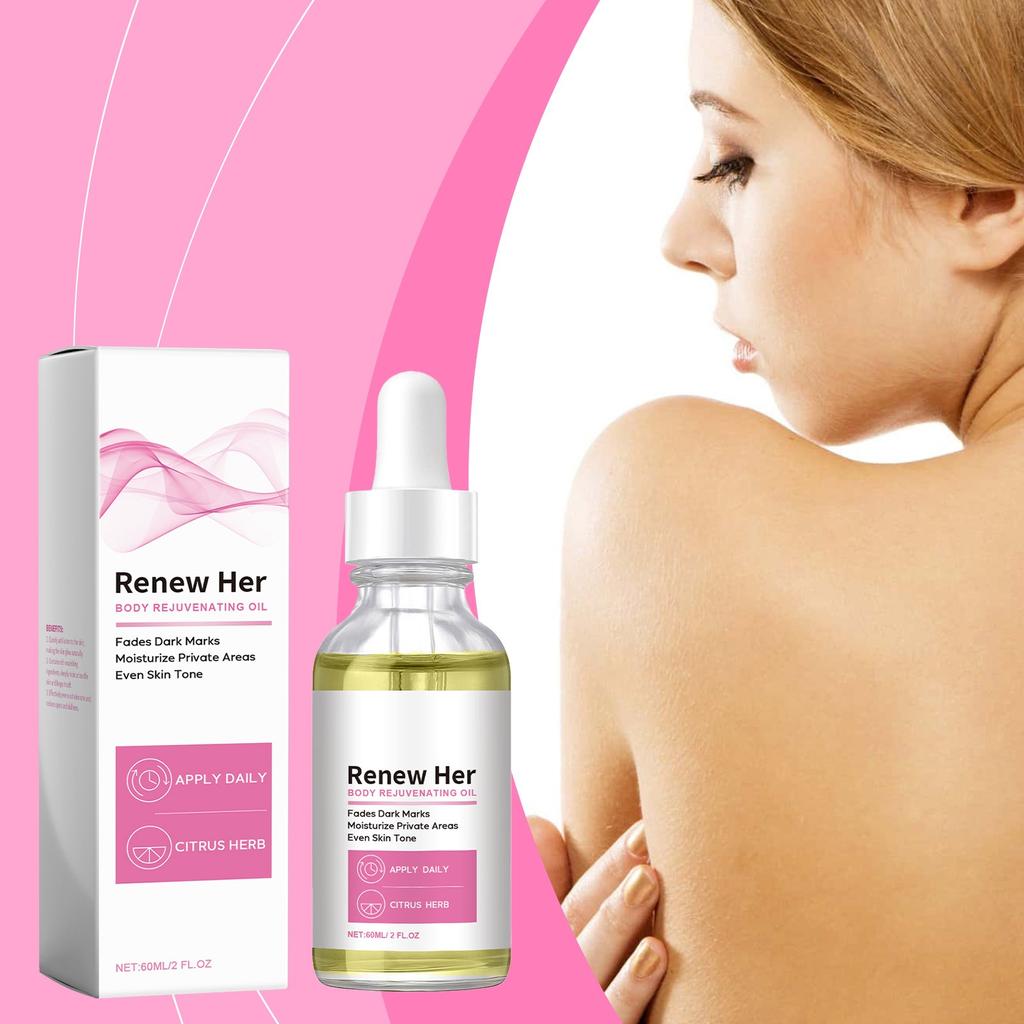 Body Brightening Oil Repairs Dull Skin, Moisturizes, Locks In Moisture, Nourishes, Whitens, Brightens, And Evens Out Skin Tone 60ml