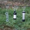 3 Pcs Outdoor Stainless Steel Hook Triangular Hanger Safety Clip Anti Slide Multifunctional for Camping Hiking L