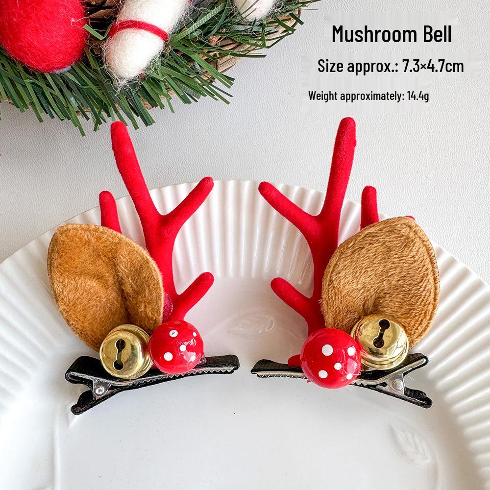 Cute Christmas Elk Antler Hair Clips - Children's Cartoon Fairy Headdress