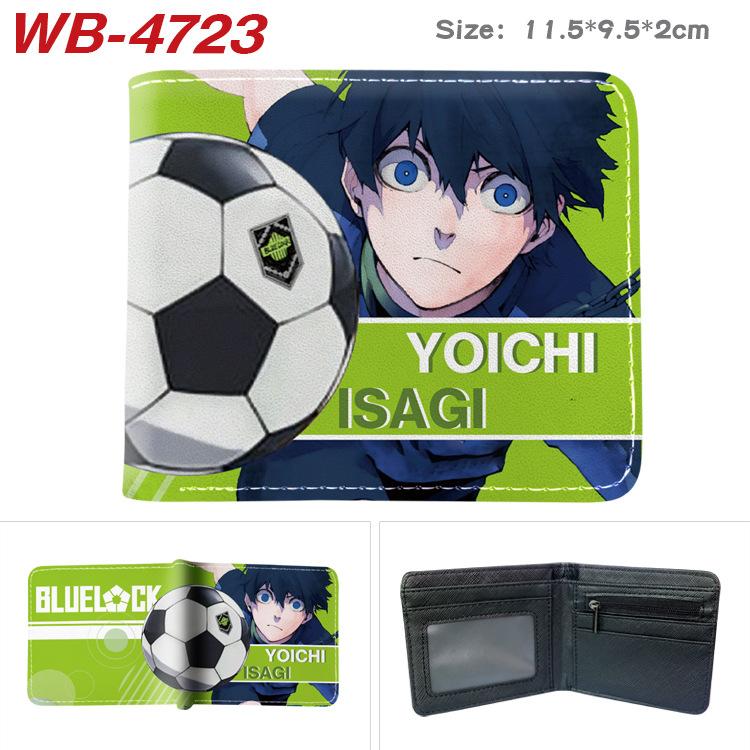 Blue Lock Anime Card Holder Colorful Print Short Wallet Folded Leather Purse 1pcs