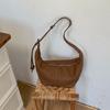 IELGY Ladies Dumpling Bag Large Capacity Spring Summer All-Match Soft Leather Messenger Bag